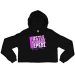 Hustle. Encourage. Repeat. Crop Hoodie